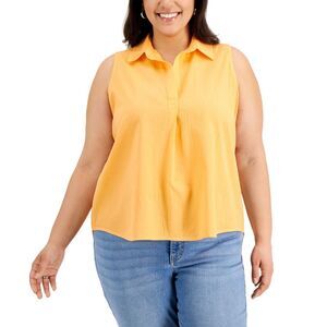 Style & Co Plus Size Woven Sleeveless Top
